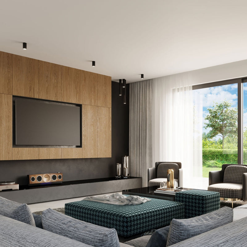 Deckenleuchte Lagos 10 Schwarz Kompakte Runde Deckenlampe – Modern & Funktional-Leuchtezauber