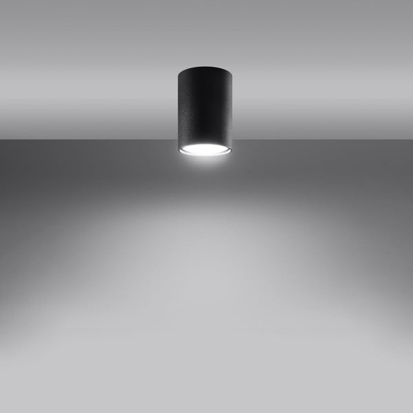 Deckenleuchte Lagos 10 Schwarz Kompakte Runde Deckenlampe – Modern & Funktional-Leuchtezauber