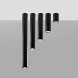 Deckenleuchte Lagos 10 Schwarz Kompakte Runde Deckenlampe – Modern & Funktional-Leuchtezauber