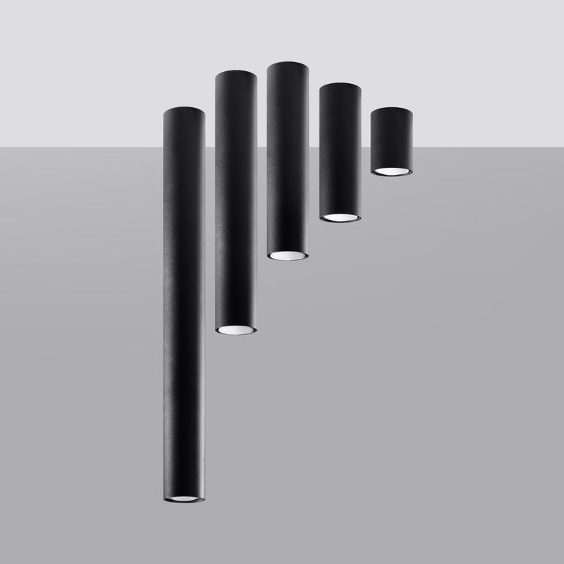 Deckenleuchte Lagos 10 Schwarz Kompakte Runde Deckenlampe – Modern & Funktional-Leuchtezauber