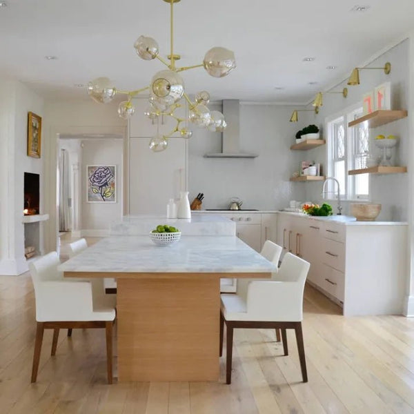 Sputnik-Kronleuchter aus Bifurkationsblasenglas-Leuchtezauber