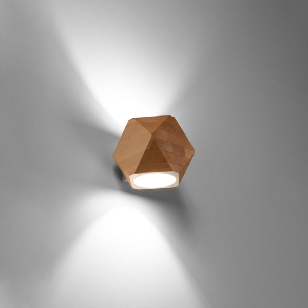 Wandleuchte Woody Naturholz Led Modern Design-Leuchtezauber