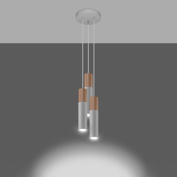 Hängeleuchte Pablo 3P Weiß – Weiße Pendellampe im Vintage-Stil-Leuchtezauber