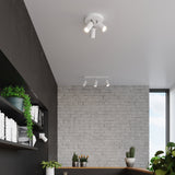 Deckenleuchte Ring 3P Weiß Elegante Deckenlampe In Weiß Mit Schwenkbaren Spots – Funktional & Schlicht-Leuchtezauber