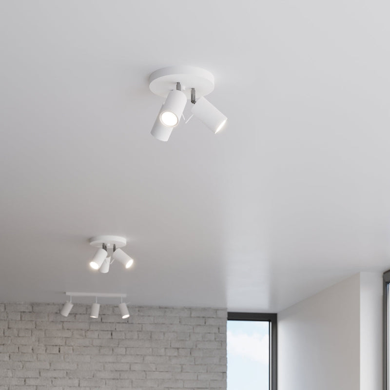 Deckenleuchte Ring 3P Weiß Elegante Deckenlampe In Weiß Mit Schwenkbaren Spots – Funktional & Schlicht-Leuchtezauber