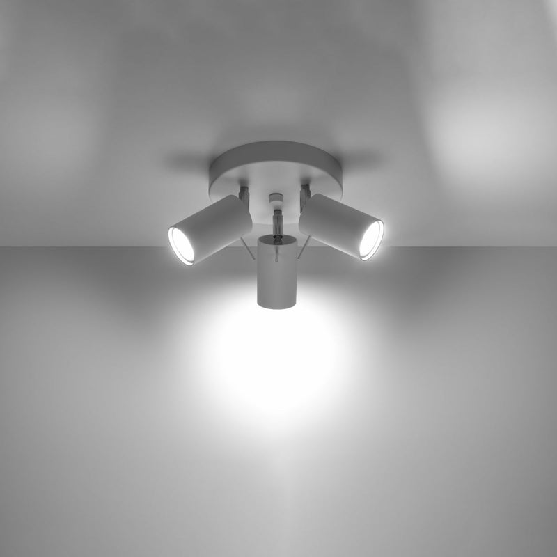 Deckenleuchte Ring 3P Weiß Elegante Deckenlampe In Weiß Mit Schwenkbaren Spots – Funktional & Schlicht-Leuchtezauber