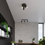 Deckenleuchte Ring 3P Schwarz Moderne Runde Deckenleuchte Mit 3 Spots – Schwarz Matt-Leuchtezauber