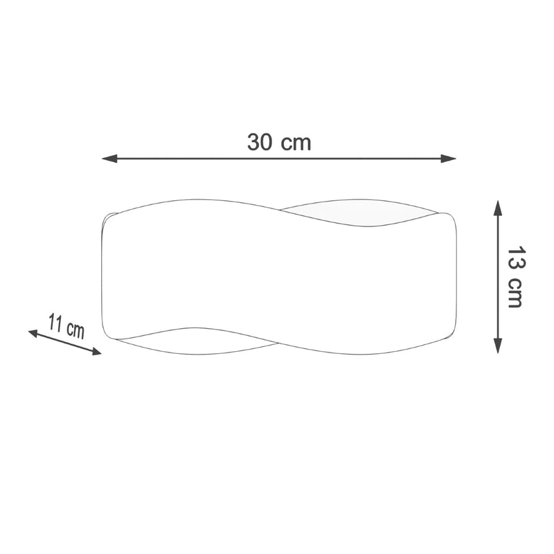 Led Wandleuchte Tila 30 Schwarz Modern Design-Leuchtezauber