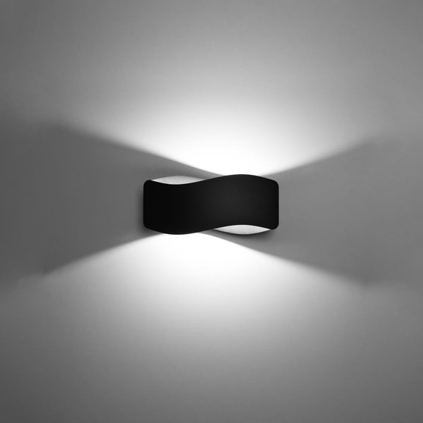 Led Wandleuchte Tila 30 Schwarz Modern Design-Leuchtezauber