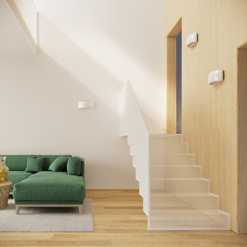Wandleuchte Pontius Weiß Glänzend Led Modern Design-Leuchtezauber