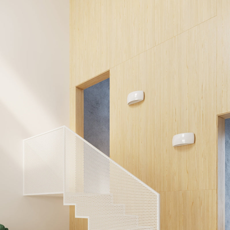Wandleuchte Pontius Weiß Glänzend Led Modern Design-Leuchtezauber