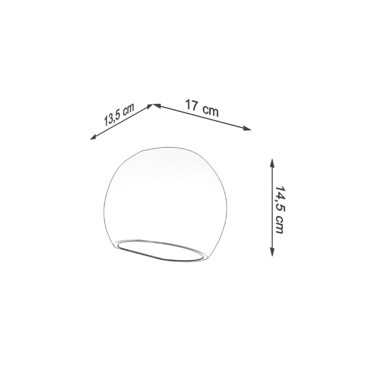 Wandleuchte Globe Weiß Glänzend Led Modern Design-Leuchtezauber
