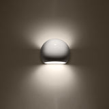 Wandleuchte Globe Weiß Glänzend Led Modern Design-Leuchtezauber