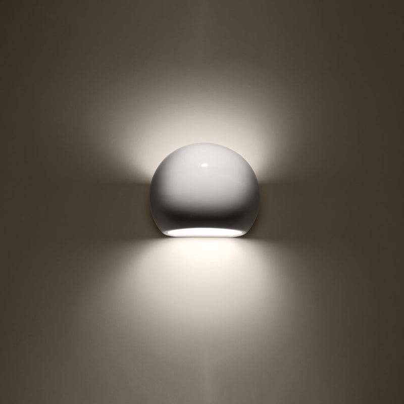 Wandleuchte Globe Weiß Glänzend Led Modern Design-Leuchtezauber