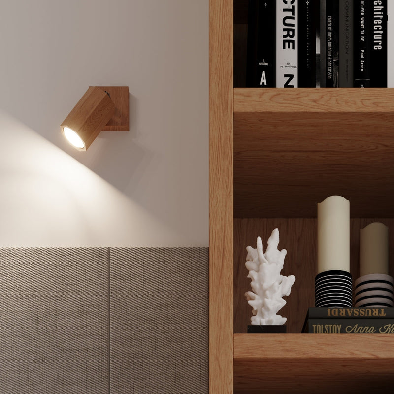 Wandleuchte Zeke Eiche Holz Led Modern Design-Leuchtezauber