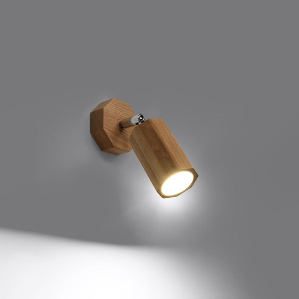 Wandleuchte Zeke Eiche Holz Led Modern Design-Leuchtezauber