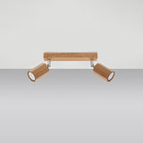 Deckenleuchte Zeke 2 Eiche Minimalistische Deckenlampe Aus Eichenholz – Kompakt & Stilvoll-Leuchtezauber