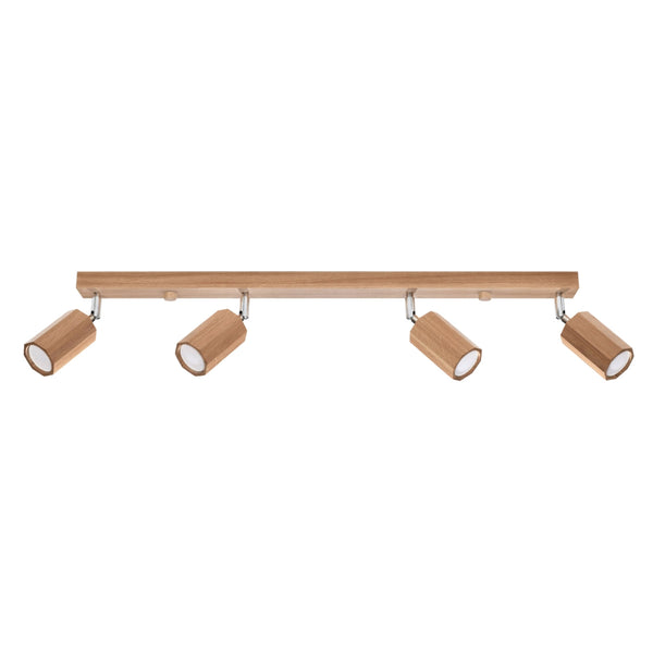 Deckenleuchte Zeke 4 Eiche Schlichte Deckenleuchte Aus Eichenholz – Warm & Natürlich-Leuchtezauber