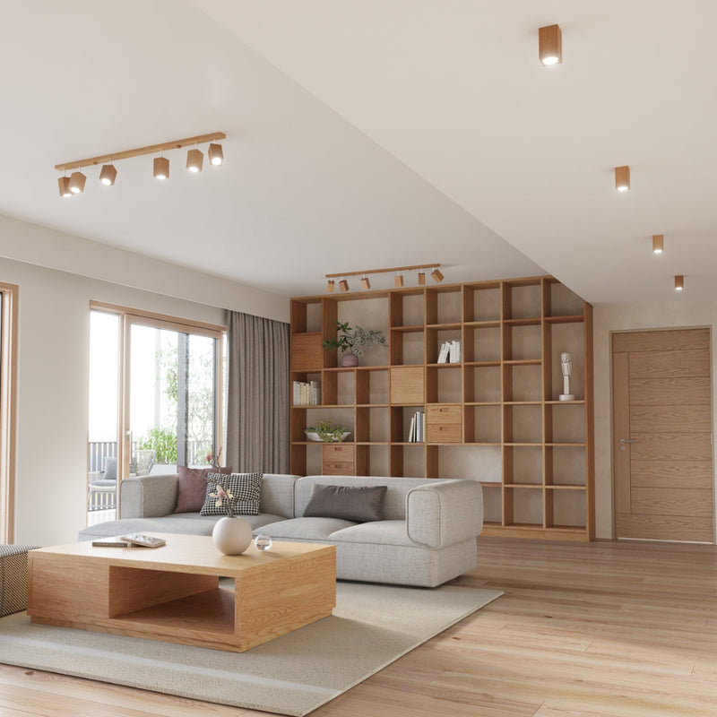 Wandleuchte Keke Eiche Holz Led Modern Design-Leuchtezauber
