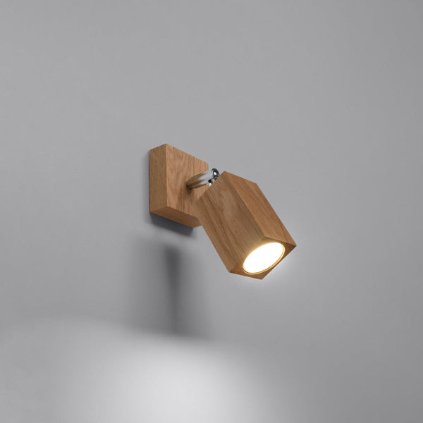 Wandleuchte Keke Eiche Holz Led Modern Design-Leuchtezauber