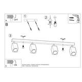 Deckenleuchte Keke 4 Eiche Moderne Holz-Deckenlampe Mit 4 E27-Fassungen Für Warmes Licht-Leuchtezauber