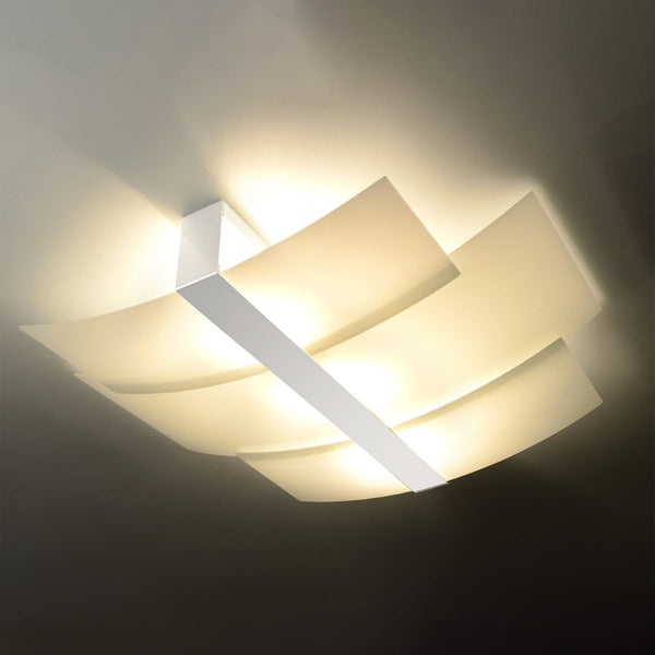 Deckenleuchte Celia Weiß Moderne Runde Deckenlampe In Cleanem Weiß Für Vielseitige Räume-Leuchtezauber