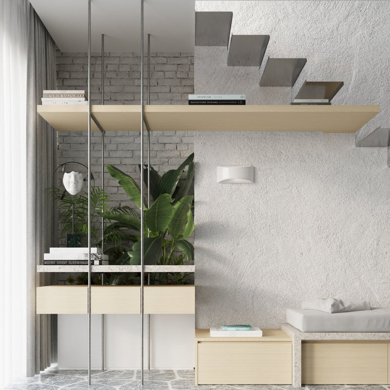 Wandleuchte Vixen Weiß Glänzend Led Modern Design-Leuchtezauber
