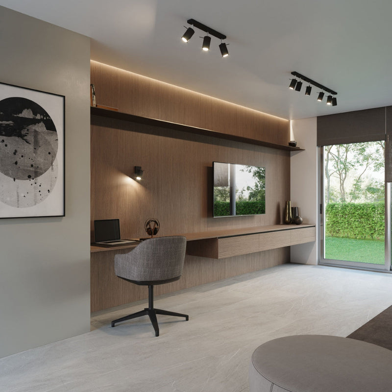 Wandleuchte Ring Schwarz Led Mit Schalter Modern-Leuchtezauber