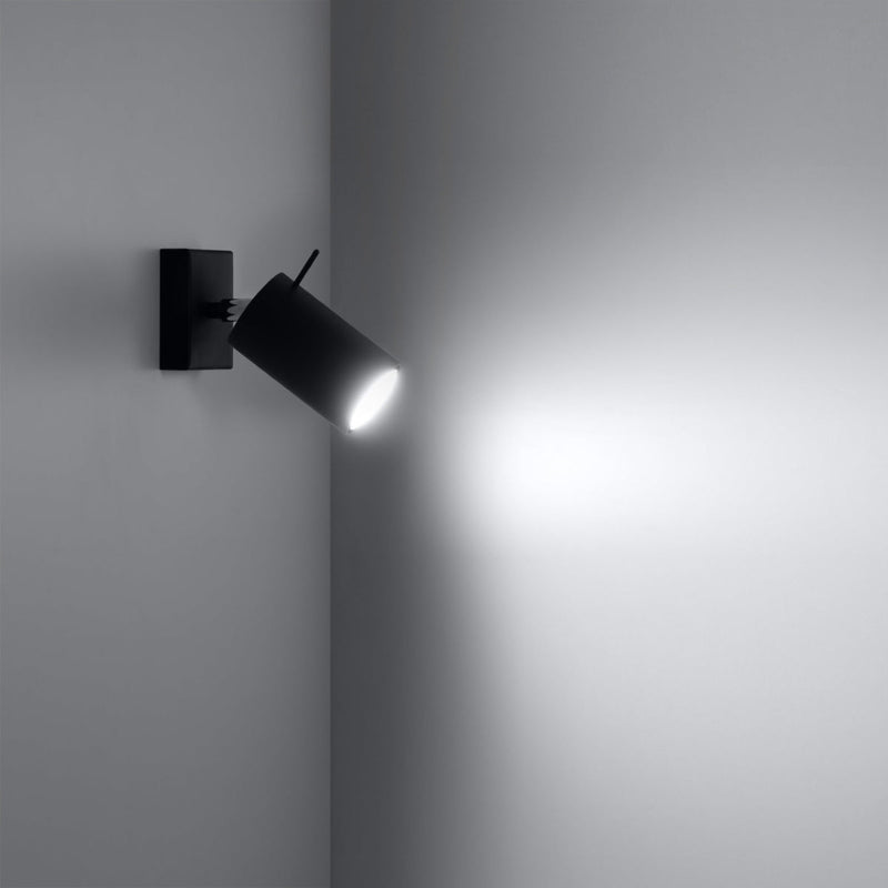 Wandleuchte Ring Schwarz Led Mit Schalter Modern-Leuchtezauber