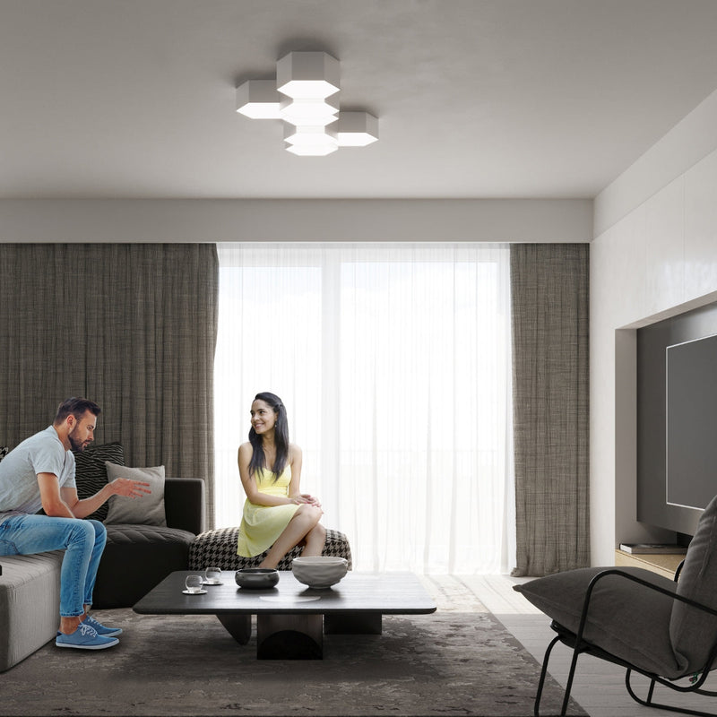 Deckenleuchte Sunde 11 Weiß Kleine Weiße Deckenleuchte Für Flur, Bad Oder Küche-Leuchtezauber