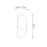 Led Wandleuchte Tear Schwarz Modern Form Wandlampe-Leuchtezauber