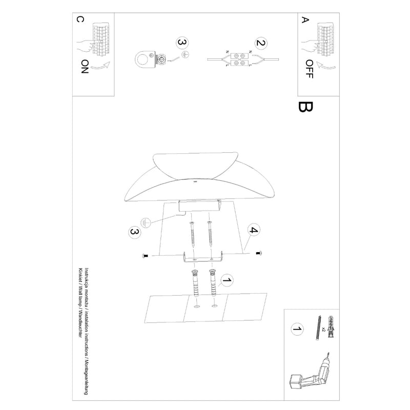 Led Wandleuchte Tear Schwarz Modern Form Wandlampe-Leuchtezauber