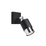 Wandleuchte Nero Schwarz Chrom Led Modern Metall Design-Leuchtezauber