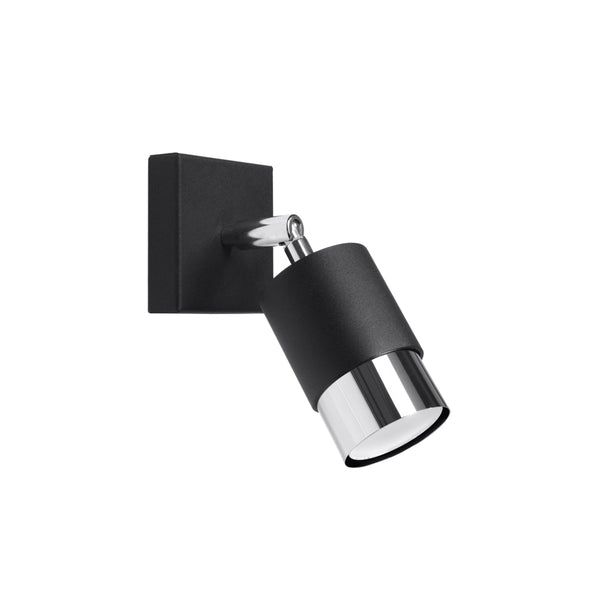 Wandleuchte Nero Schwarz Chrom Led Modern Metall Design-Leuchtezauber