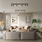 Wandleuchte Nero Schwarz Chrom Led Modern Metall Design-Leuchtezauber