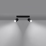 Deckenleuchte Nero 2 Schwarz Chrom Kompakte Deckenlampe Mit Stilvollem Schwarz-Chrom-Finish-Leuchtezauber