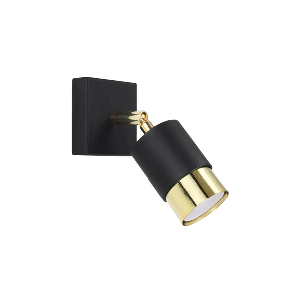 Wandleuchte Nero Schwarz Gold Led Modernes Design Metall-Leuchtezauber