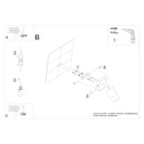 Wandleuchte Nero Schwarz Gold Led Modernes Design Metall-Leuchtezauber