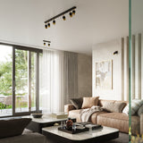 Wandleuchte Nero Schwarz Gold Led Modernes Design Metall-Leuchtezauber
