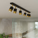 Wandleuchte Nero Schwarz Gold Led Modernes Design Metall-Leuchtezauber