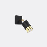 Wandleuchte Nero Schwarz Gold Led Modernes Design Metall-Leuchtezauber