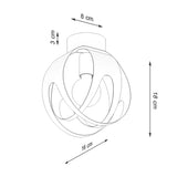 Deckenleuchte Tulos Weiß Minimalistische Deckenleuchte In Weiß Für Stilvolle Räume-Leuchtezauber