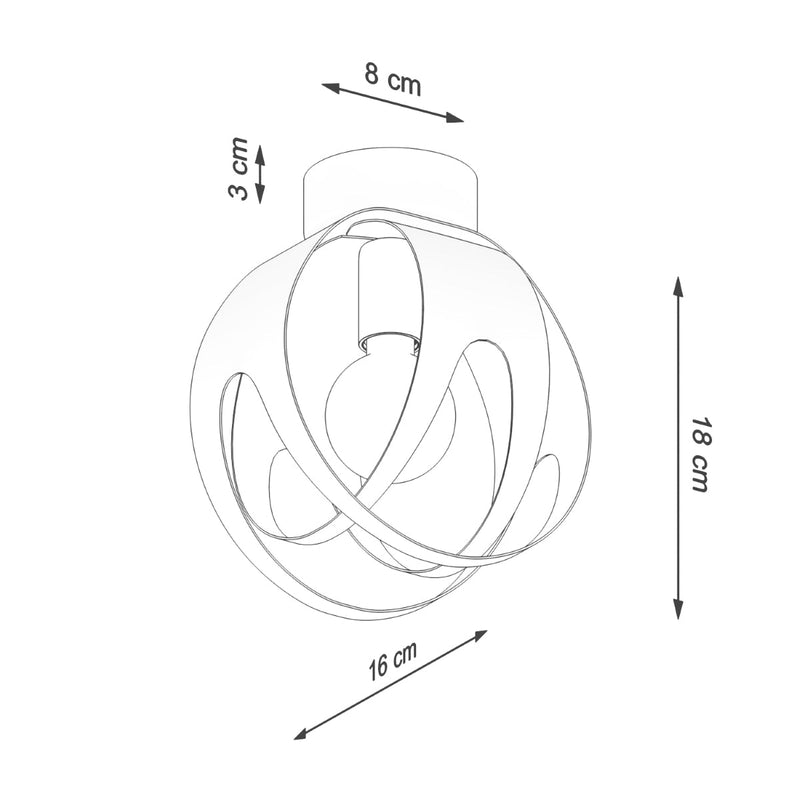 Deckenleuchte Tulos Weiß Minimalistische Deckenleuchte In Weiß Für Stilvolle Räume-Leuchtezauber