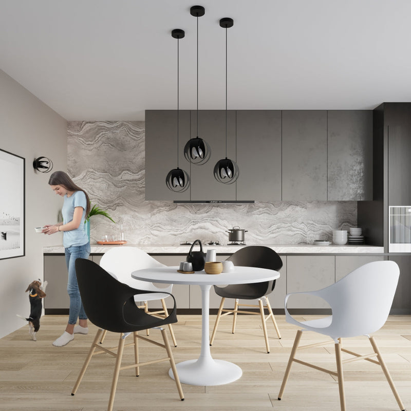 Hängeleuchte Tulos 1 Schwarz – Moderne Einzellampe im Designlook-Leuchtezauber