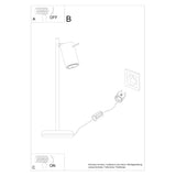 Tischleuchte Ring Schwarz – Runde Tischlampe Mit Led-Effektlicht-Leuchtezauber