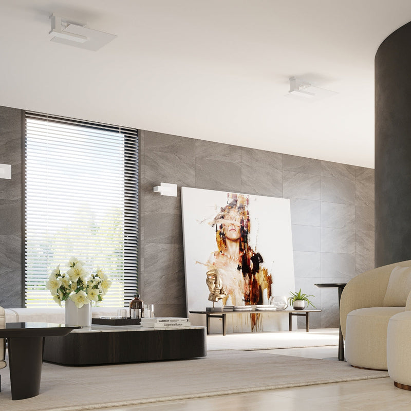 Deckenleuchte Lappo Weiß Elegante Deckenlampe In Matter Weißoptik Mit Holzakzenten-Leuchtezauber