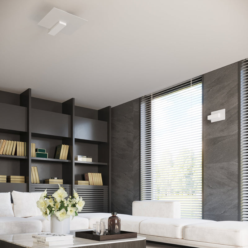 Deckenleuchte Lappo Weiß Elegante Deckenlampe In Matter Weißoptik Mit Holzakzenten-Leuchtezauber