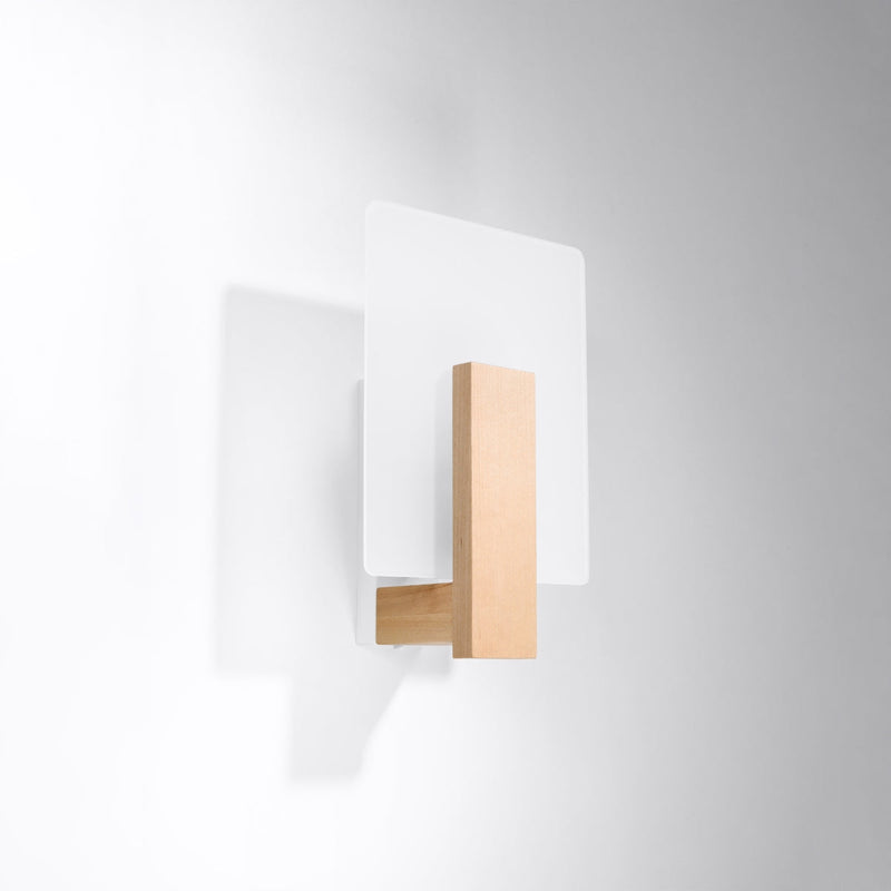 Led Wandleuchte Lappo Naturholz Modernes Design Holzoptik-Leuchtezauber