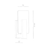 Wandleuchte Lappo Led Wenge Holzoptik Modern Design-Leuchtezauber