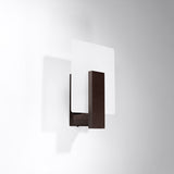 Wandleuchte Lappo Led Wenge Holzoptik Modern Design-Leuchtezauber